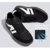 imageLUCKY STEP Women Classic Retro Gum Sole Fashion Sneakers Casual Tennis Skate Shoe Genuine Leather Walking Footwear Anti Slip TrainersBlack