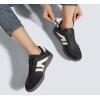 imageLUCKY STEP Women Classic Retro Gum Sole Fashion Sneakers Casual Tennis Skate Shoe Genuine Leather Walking Footwear Anti Slip TrainersBlack