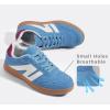 imageLUCKY STEP Women Classic Retro Gum Sole Fashion Sneakers Casual Tennis Skate Shoe Genuine Leather Walking Footwear Anti Slip TrainersBlue