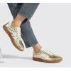 imageLUCKY STEP Women Classic Retro Gum Sole Fashion Sneakers Casual Tennis Skate Shoe Genuine Leather Walking Footwear Anti Slip TrainersGold
