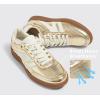 imageLUCKY STEP Women Classic Retro Gum Sole Fashion Sneakers Casual Tennis Skate Shoe Genuine Leather Walking Footwear Anti Slip TrainersGold