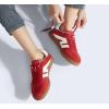 imageLUCKY STEP Women Classic Retro Gum Sole Fashion Sneakers Casual Tennis Skate Shoe Genuine Leather Walking Footwear Anti Slip TrainersRed