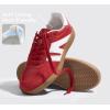 imageLUCKY STEP Women Classic Retro Gum Sole Fashion Sneakers Casual Tennis Skate Shoe Genuine Leather Walking Footwear Anti Slip TrainersRed