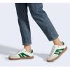 imageLUCKY STEP Women Classic Retro Gum Sole Fashion Sneakers Casual Tennis Skate Shoe Genuine Leather Walking Footwear Anti Slip TrainersWhiteGreen
