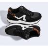 imageLUCKY STEP Womens Retro Fashion Casual Sneakers Colorblock Platform Classic Trendy Trainning AntiSlip Tennis Travel Walking ShoesBlack