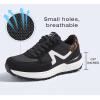 imageLUCKY STEP Womens Retro Fashion Casual Sneakers Colorblock Platform Classic Trendy Trainning AntiSlip Tennis Travel Walking ShoesBlack