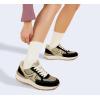 imageLUCKY STEP Womens Retro Fashion Casual Sneakers Colorblock Platform Classic Trendy Trainning AntiSlip Tennis Travel Walking ShoesGoldBlack