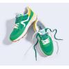 imageLUCKY STEP Womens Retro Fashion Casual Sneakers Colorblock Platform Classic Trendy Trainning AntiSlip Tennis Travel Walking ShoesGreen