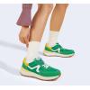 imageLUCKY STEP Womens Retro Fashion Casual Sneakers Colorblock Platform Classic Trendy Trainning AntiSlip Tennis Travel Walking ShoesGreen