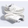 imageLUCKY STEP Womens Retro Fashion Casual Sneakers Colorblock Platform Classic Trendy Trainning AntiSlip Tennis Travel Walking ShoesWhiteSilver