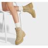 imageLUCKY STEP Womens Platform Ankle Boots Zipper Fashion Combat Thick Lug Sole Durable Chunky Wedge Booties ShoesCamel