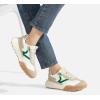 imageLUCKY STEP Womens Platform Tennis Walking Shoe Retro Chunky Casual Breathable Durable Deluxe Fashion Skate SneakerBeigeGreen