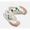 imageLUCKY STEP Womens Platform Tennis Walking Shoe Retro Chunky Casual Breathable Durable Deluxe Fashion Skate SneakerBeigeGreen