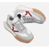 imageLUCKY STEP Womens Platform Tennis Walking Shoe Retro Chunky Casual Breathable Durable Deluxe Fashion Skate SneakerGreyRed