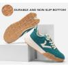 imageLUCKY STEP Womens Platform Tennis Walking Shoe Retro Chunky Casual Breathable Durable Deluxe Fashion Skate SneakerTurquoise Green