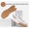 imageLUCKY STEP Womens Platform Tennis Walking Shoe Retro Chunky Casual Breathable Durable Deluxe Fashion Skate SneakerWhite