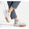 imageLUCKY STEP Womens Platform Tennis Walking Shoe Retro Chunky Casual Breathable Durable Deluxe Fashion Skate SneakerWhite