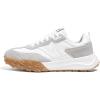 imageLUCKY STEP Womens Platform Tennis Walking Shoe Retro Chunky Casual Breathable Durable Deluxe Fashion Skate SneakerWhite