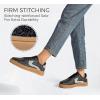 imageLUCKY STEP Womens Glitter Sneakers Fashion Retro Casual Sparkly Bling Shiny Dressy Bedazzled Bridal Wedding Anti Slip Walking ShoesBlackSilver
