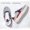 imageLUCKY STEP Womens Glitter Sneakers Fashion Retro Casual Sparkly Bling Shiny Dressy Bedazzled Bridal Wedding Anti Slip Walking ShoesSilverRed