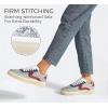 imageLUCKY STEP Womens Glitter Sneakers Fashion Retro Casual Sparkly Bling Shiny Dressy Bedazzled Bridal Wedding Anti Slip Walking ShoesSilverRed