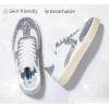 imageLUCKY STEP Womens Glitter Sneakers Fashion Retro Casual Sparkly Bling Shiny Dressy Bedazzled Bridal Wedding Anti Slip Walking ShoesWhiteSilver
