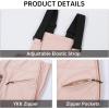 imageALSOGO Womens Insulated Snow Pants Waterproof Windproof Ski Bib Overalls Winter Snowboarding Pants Keep Warm ComfyPurple