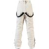 imageALSOGO Womens Snow Pants Waterproof Windproof Insulated Snowboarding Ski Bibs with Detachable SuspendersBeige