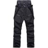 imageALSOGO Womens Snow Pants Waterproof Windproof Insulated Snowboarding Ski Bibs with Detachable SuspendersBlack