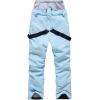 imageALSOGO Womens Snow Pants Waterproof Windproof Insulated Snowboarding Ski Bibs with Detachable SuspendersBlue