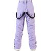 imageALSOGO Womens Snow Pants Waterproof Windproof Insulated Snowboarding Ski Bibs with Detachable SuspendersPurple