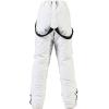 imageALSOGO Womens Snow Pants Waterproof Windproof Insulated Snowboarding Ski Bibs with Detachable SuspendersWhite