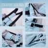 imageALSOGO Womens Snow Pants Waterproof Windproof Insulated Snowboarding Ski Bibs with Detachable SuspendersWhite
