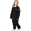 imageGS SNOWING Boys Girls Snowsuit One Piece Ski Suit Waterproof Snowboard Overalls Jumpsuits for WinterBlack
