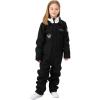 imageGS SNOWING Boys Girls Snowsuit One Piece Ski Suit Waterproof Snowboard Overalls Jumpsuits for WinterBlack