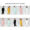 imageGS SNOWING Boys Girls Snowsuit One Piece Ski Suit Waterproof Snowboard Overalls Jumpsuits for WinterGreen