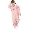 imageGS SNOWING Boys Girls Snowsuit One Piece Ski Suit Waterproof Snowboard Overalls Jumpsuits for WinterPink