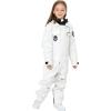 imageGS SNOWING Boys Girls Snowsuit One Piece Ski Suit Waterproof Snowboard Overalls Jumpsuits for WinterWhite