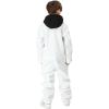imageGS SNOWING Boys Girls Snowsuit One Piece Ski Suit Waterproof Snowboard Overalls Jumpsuits for WinterWhite