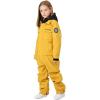imageGS SNOWING Boys Girls Snowsuit One Piece Ski Suit Waterproof Snowboard Overalls Jumpsuits for WinterYellow