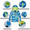 imageGS SNOWING Boys Ski Jackets and Pants Set Insulated Waterproof Windproof Snowsuit Winter Warm Hooded Coat02blue