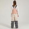 imageGS SNOWING Women and Men Ski Pants Snow Overalls Waterproof Snowboard Insulated Bibs for Couple850pink