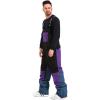 imageGS SNOWING Women and Men Ski Pants Snow Overalls Waterproof Snowboard Insulated Bibs for Couple851purple