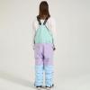 imageGS SNOWING Women and Men Ski Pants Snow Overalls Waterproof Snowboard Insulated Bibs for Couple853blue