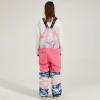 imageGS SNOWING Women and Men Ski Pants Snow Overalls Waterproof Snowboard Insulated Bibs for Couple854colorful