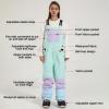 imageGS SNOWING Women and Men Ski Pants Snow Overalls Waterproof Snowboard Insulated Bibs for Couple855grey