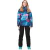 imageGS SNOWING Womens Insulated Snow Pants Waterproof Windproof Snowboard Ski Bibs with Detachable SuspendersBlack
