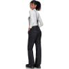 imageGS SNOWING Womens Insulated Snow Pants Waterproof Windproof Snowboard Ski Bibs with Detachable SuspendersBlack