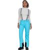 imageGS SNOWING Womens Insulated Snow Pants Waterproof Windproof Snowboard Ski Bibs with Detachable SuspendersBlue