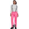 imageGS SNOWING Womens Insulated Snow Pants Waterproof Windproof Snowboard Ski Bibs with Detachable SuspendersPink